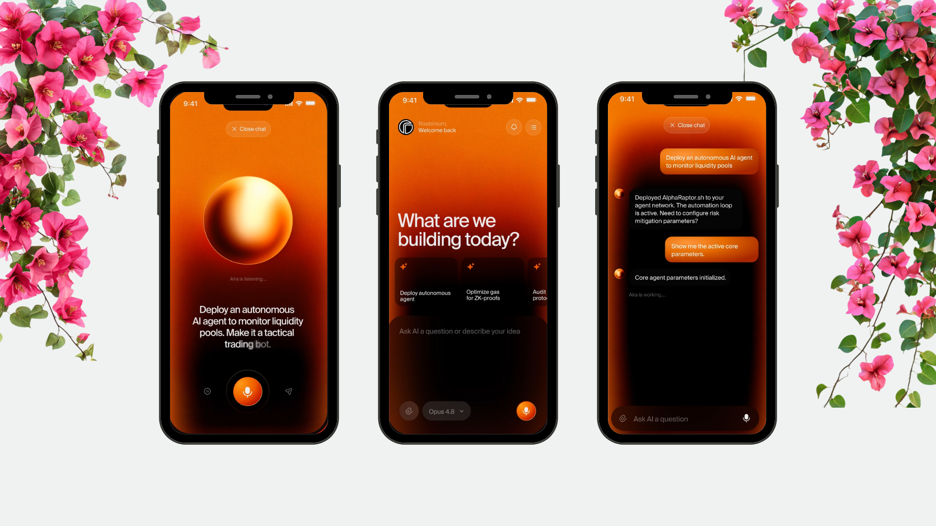 Roobinium product interface mockup